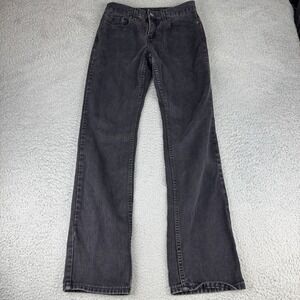Levi's 505 STRAIGHT LEG Black Jeans tag sz 6M (Measures 28x32") Vintage 90s